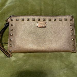 Michael Kors Sandrine Stud Zip Clutch